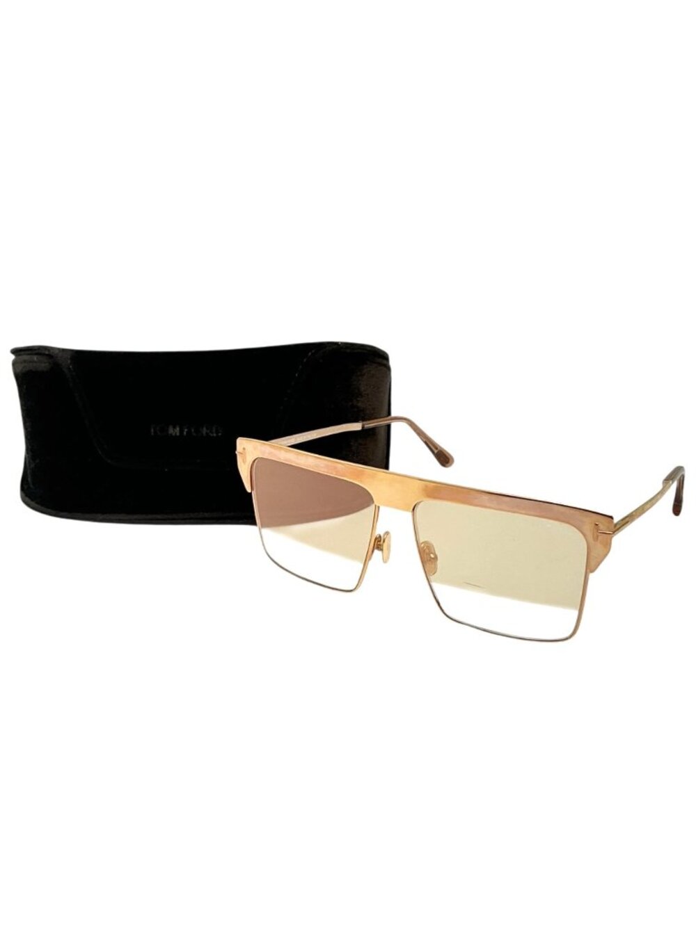 TOM FORD West Gold Limited Edition Gold Plated Sunglasses FT0706